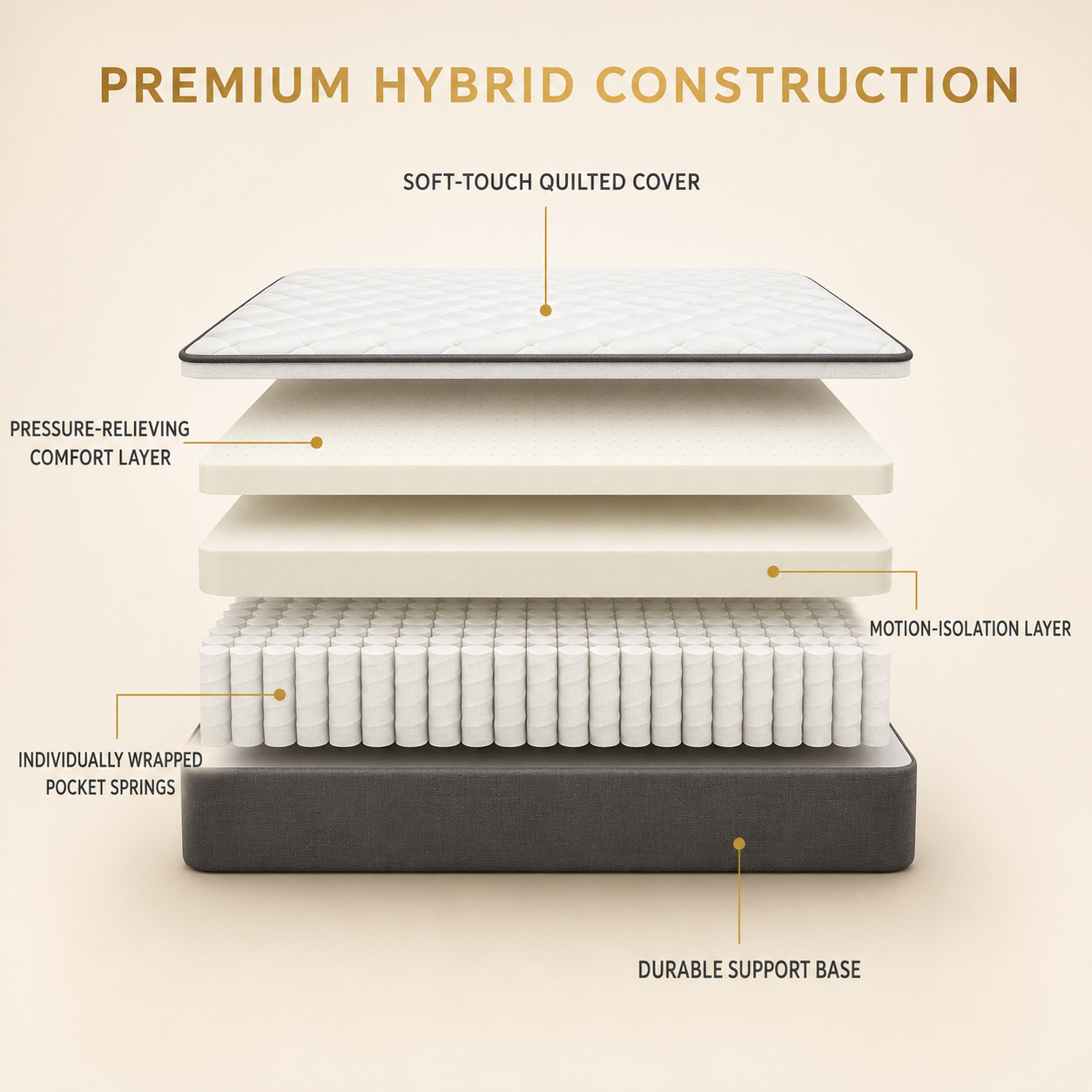 Royal Haven 7 - Zone Pocket Spring Mattress - H4