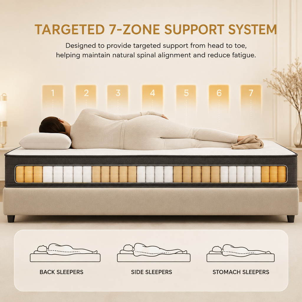 Royal Haven 7 - Zone Pocket Spring Mattress - H4